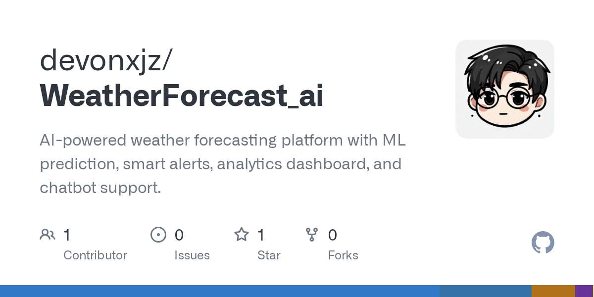 WeatherForecast AI repository preview